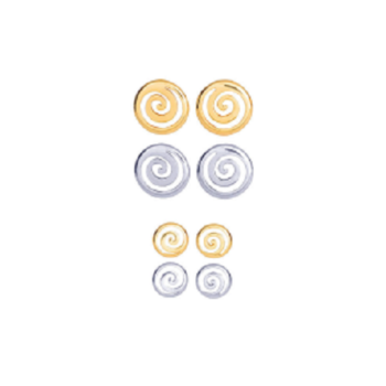 Small Bronze Age Spiral Earrings
