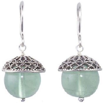 Fluorite Pomander Earrings