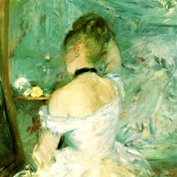 1875 Berthe Morisot - Jeune Femme a sa toilette