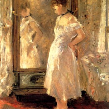 1876 Berthe Morisot Psyche, Detail PEINTURE Detail HUILE SUR TOILE