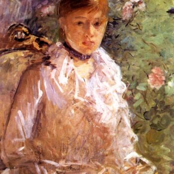 1878 Jeune Fille pres d'une Fenetre