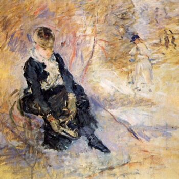 1880 Young woman giving her shoe