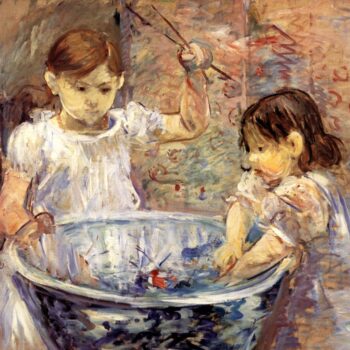 1886 Berthe Morisot Enfants a la vasque