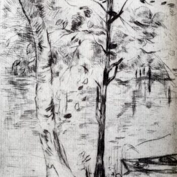 1888 The Lake of the Wood of Boulogne