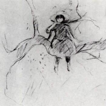1889 Julie in the Apple tree