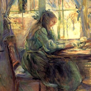 1891 Berthe Morisot Ecrivant a la Fenetre