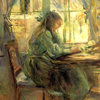 1891 Berthe Morisot Ecrivant a la Fenetre PEINTURE