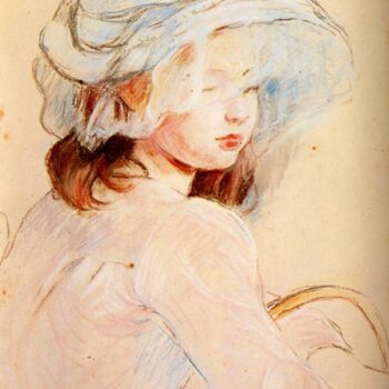 1891 Young girl with the basket