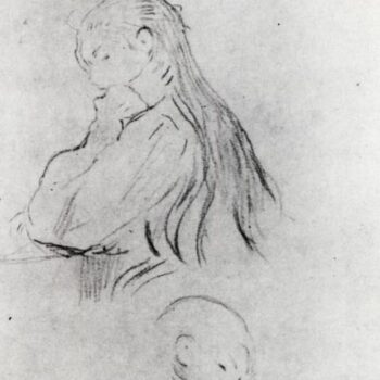 1893 Girl reading