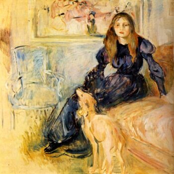 1893 Julie Manet and her Laerte Greyhound