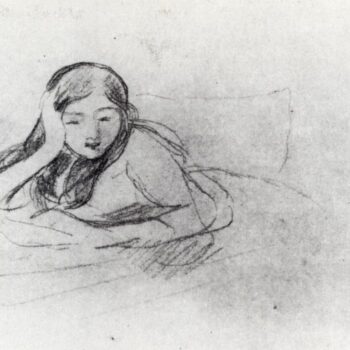 1893 eune Fille etendue