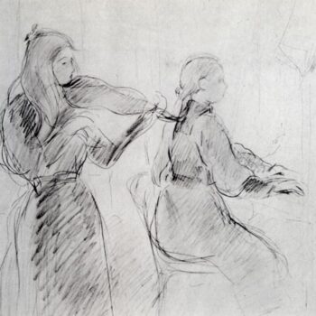 1894 Study for the Sonata of Mozart
