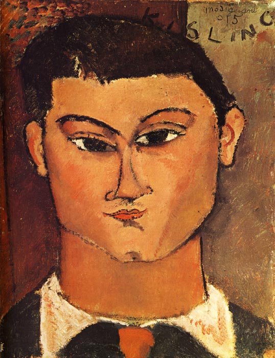 1915 Portrait de MoĚřse Kisling Milan