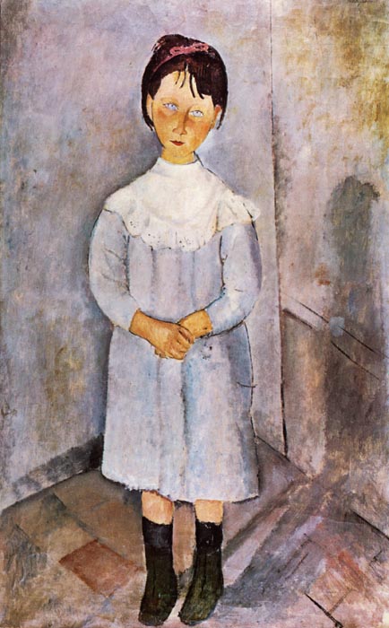 1918 Fillette en bleu