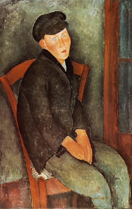 1918 Jeune homme assis