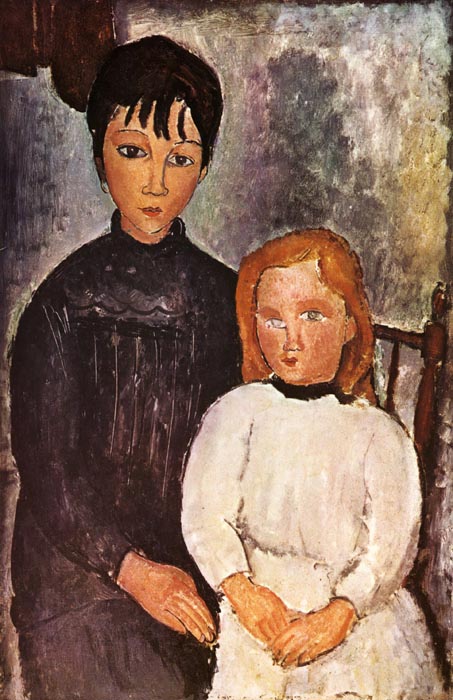 1918 Les deux fillettes