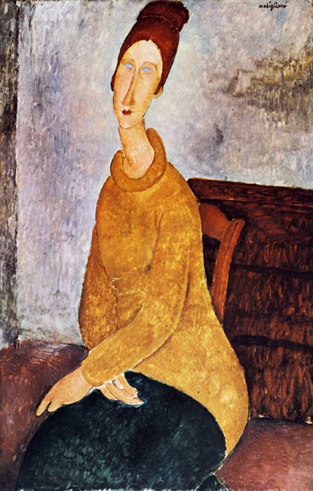 1918 Portrait de Jeanne Hebuterne