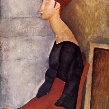 1918 Portrait de jeanne Hebuterne