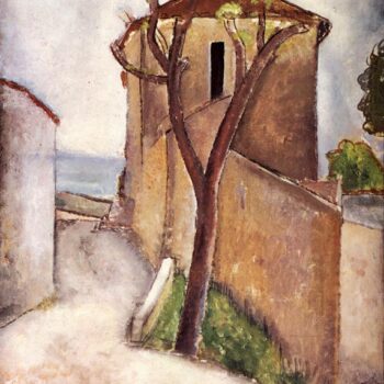 1919 Arbre et maisons