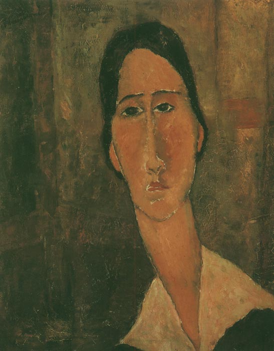 1919 Modigliani Amedeo Jeanne H_Őbuterne avec un col blanc