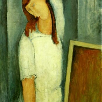 1919 Modigliani Portrait de Jeanne Hebuterne Portrait of Jeanne Hebuterne