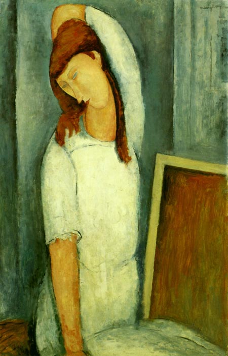 1919 Modigliani Portrait de Jeanne Hebuterne Portrait of Jeanne Hebuterne