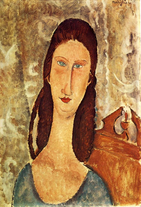 1919 Portrait de Jeanne Hebuterne