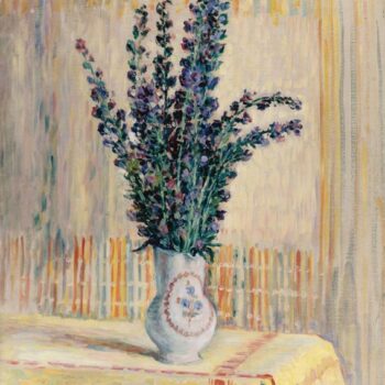A Jug of Flowers on the Table