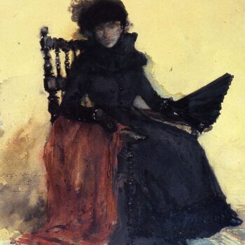 A Lady in Black (aka The Red Shawl), 1883