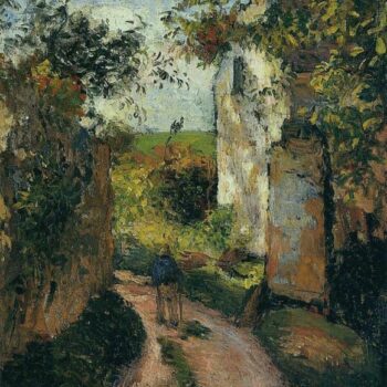 A Peasant in the Lane at the Hermitage, Pontoise, 1876