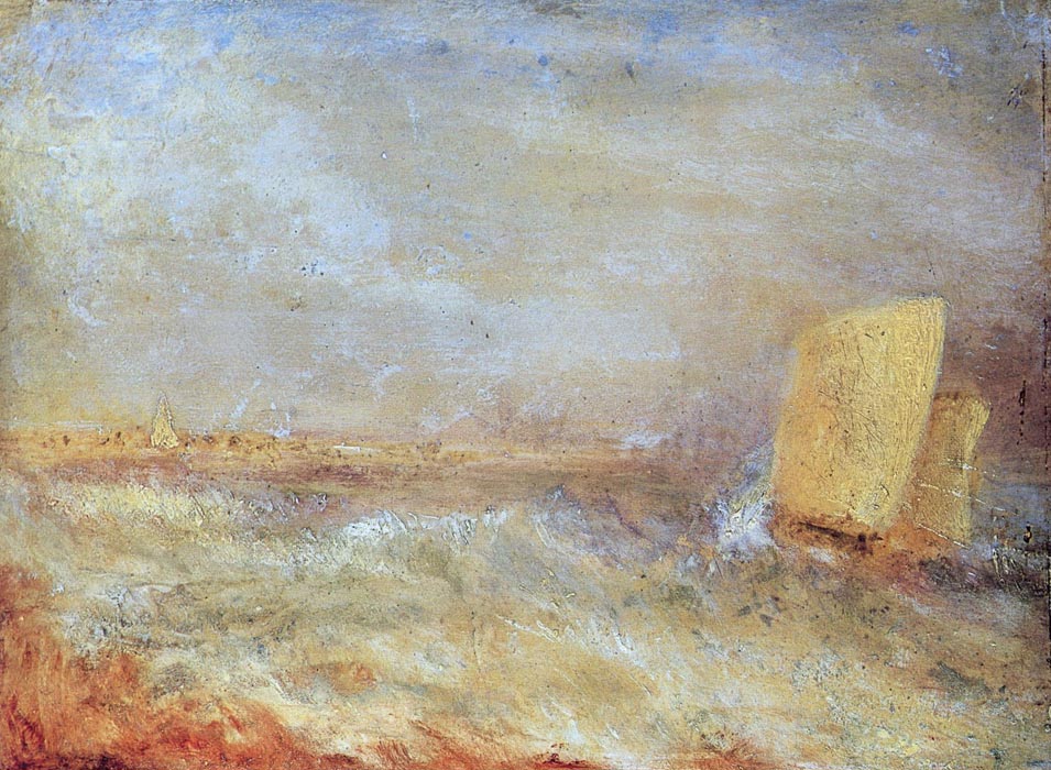 A Sailing Boat off Deal, 1835