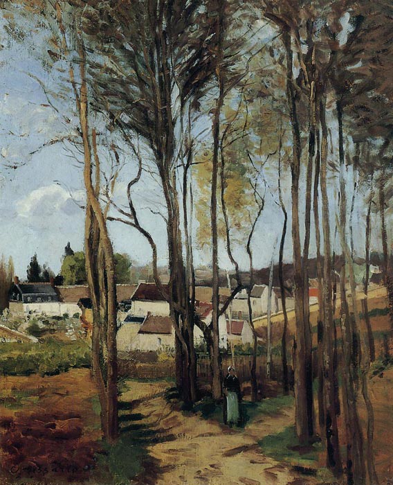 A Village through the Trees, 1868
