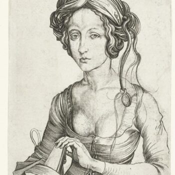 A foolish virgin (Half-Figure). 1470--1490