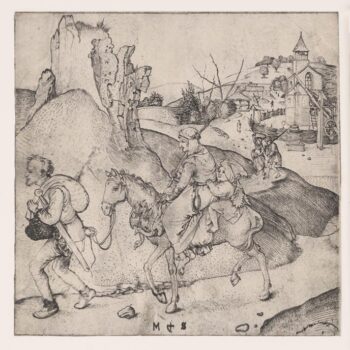 A peasant family on their way to the market. 1470--1490