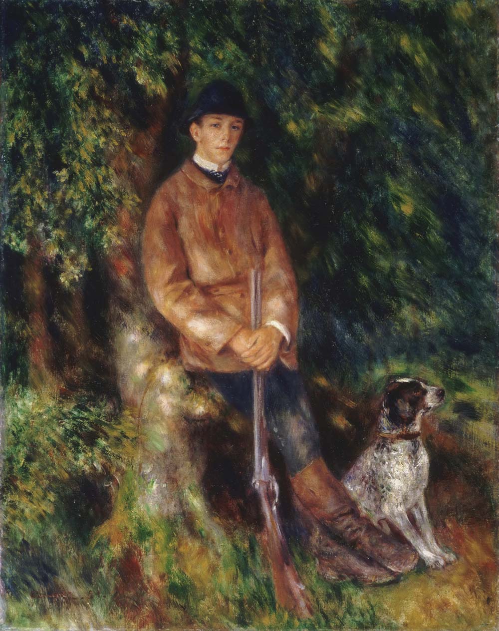 Alfred Berard and His Dog, 1881