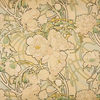 Alphonse Mucha Peonies Google Art Project