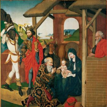 Altar Orlier (center panel). Adoration of the Magi (1465-1470)