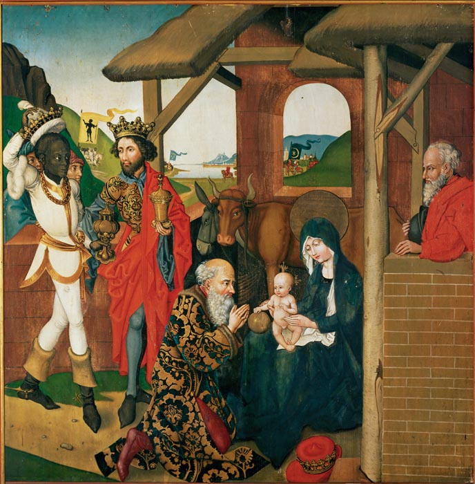 Altar Orlier (center panel). Adoration of the Magi (1465-1470)