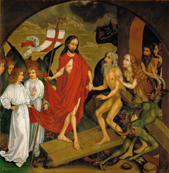 Altar panel c. Dominican (1665-1675). Christ's descent into hell