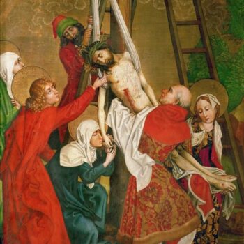 Altar panel c. Dominican (1665-1675). Descent from the Cross
