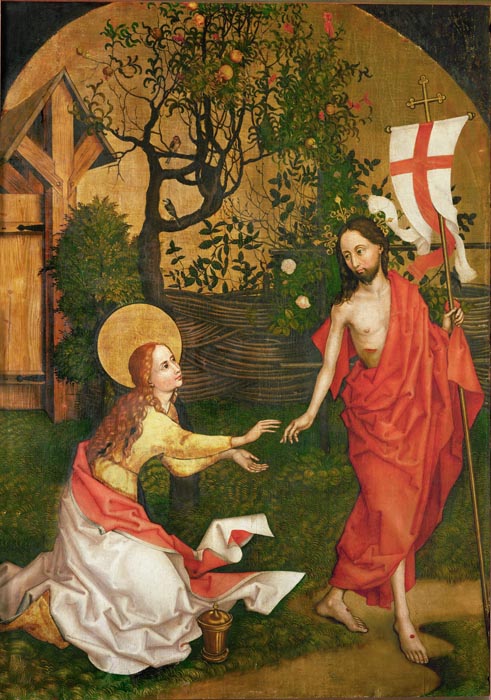 Altar panel c. Dominican (1665-1675). St Mary Magdalene and Christ (Touch me not)