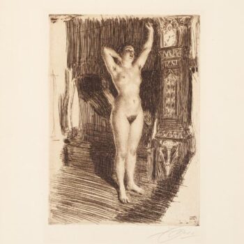 Anders Zorn -Early (etching) 1914