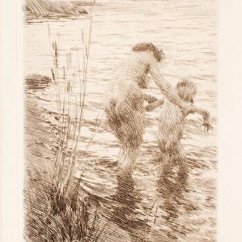 Anders Zorn - A Premi ere (etching) 1890