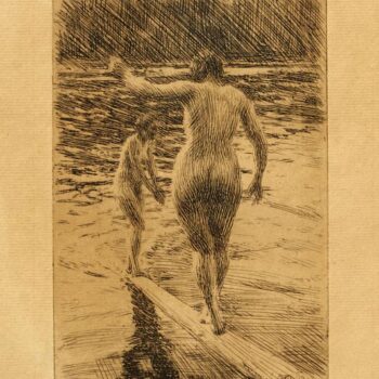 Anders Zorn - Balance (etching) 1919