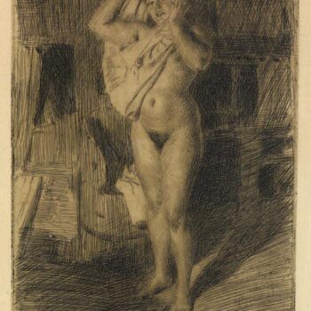 Anders Zorn - Berserk (etching) 1914