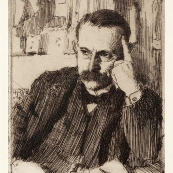 Anders Zorn - D'Estournelles de Constant (etching) 1906