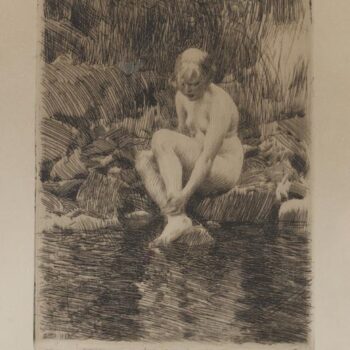 Anders Zorn - Dagmar (etching) 1912