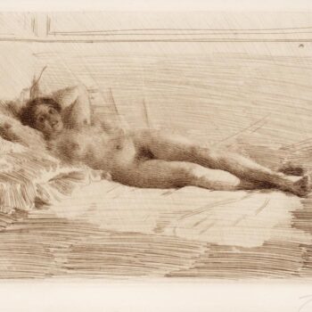 Anders Zorn - Elin (etching) 1914
