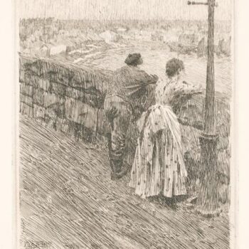 Anders Zorn - Fisherman in Saint Ives (etching) 1891