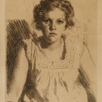 Anders Zorn - Frida (etching) 1914